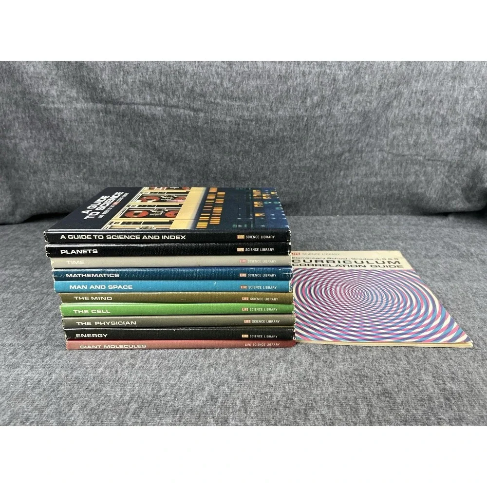 Vintage 1970 LIFE Science Library 10 Book Set Time Inc HC Curriculum Guide